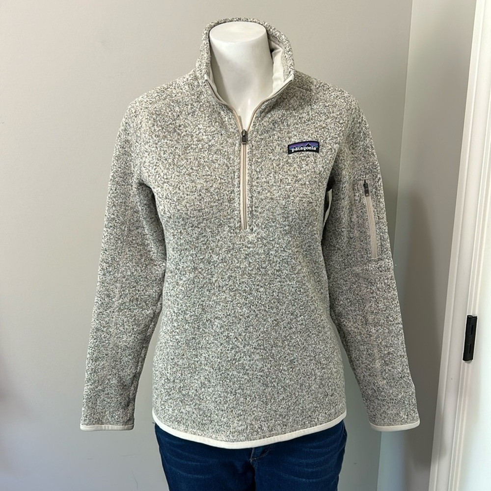 Patagonia Women’s Better Sweater Quarter Zip Fleece Jacket Outdoor Hiking Sz S